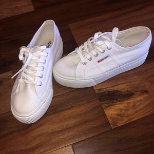 Supera White Platform Sneakers